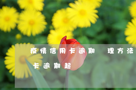 疫情信用卡逾期處理方法-今年疫情期信用卡逾期起訴