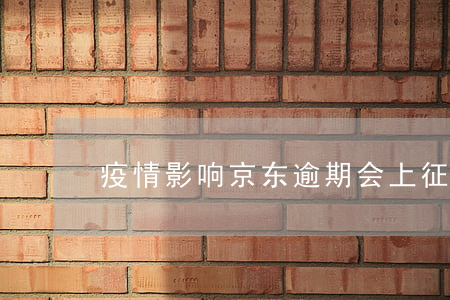 疫情影响京东逾期会上征信么