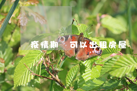 疫情期間可以出租房屋嗎