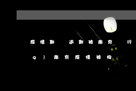 疫情期間逾期被南京銀行起訴(批評(píng)南京疫情被拘)