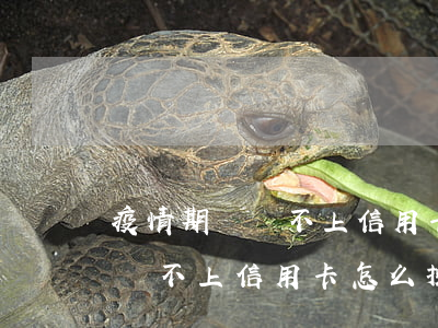 疫情期間還不上信用卡怎么操作-疫情期間還不上信用卡怎么操作呢
