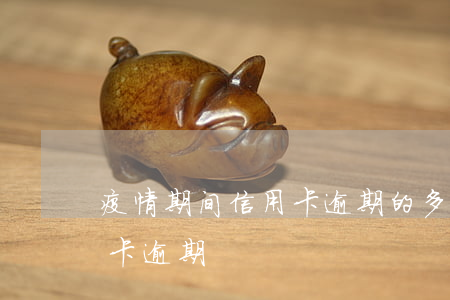疫情期间信用卡逾期的多吗(疫情多少人信用卡逾期)