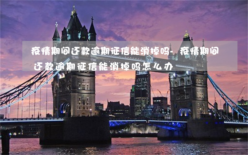 疫情期间还款逾期征信能消掉吗?-疫情期间还款逾期征信能消掉吗怎么办