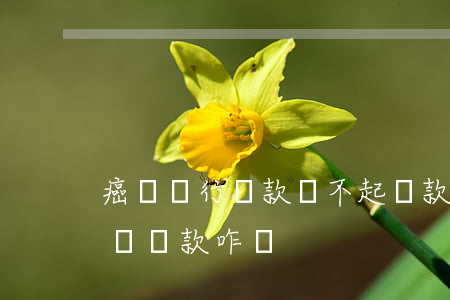 癌癥銀行貸款還不起 貸款人癌癥晚期 無力償還貸款 咋辦