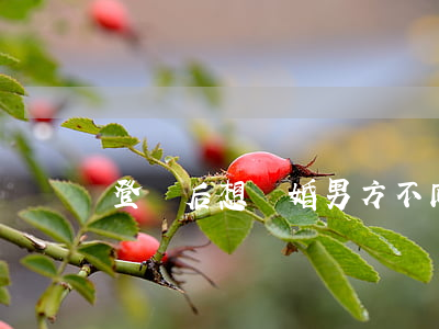 登記后想離婚男方不同意怎么辦
