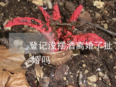 登记没摆酒离婚了(扯了结婚证没办酒可以离婚吗)