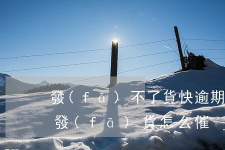 發(fā)不了貨快逾期怎么辦(快遞一直不發(fā)貨怎么催)