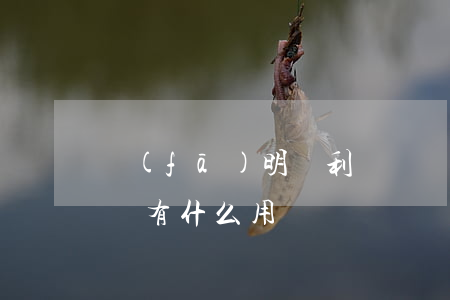 發(fā)明專利證書(發(fā)明專利證書有什么用)