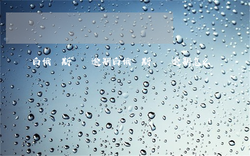 白俄羅斯簽證逾期(白俄羅斯簽證逾期怎么辦)