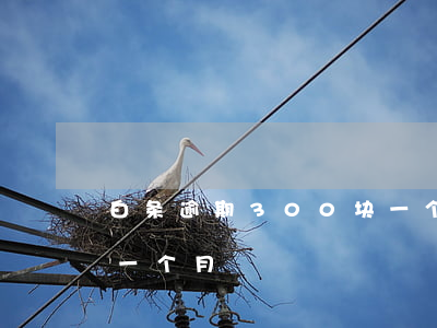 白条逾期300块一个月(白条300元逾期一个月)
