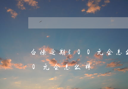 白条逾期500元会怎么样-白条逾期500元会怎么样