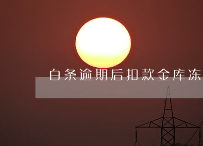 白条逾期后扣款金库冻结资金