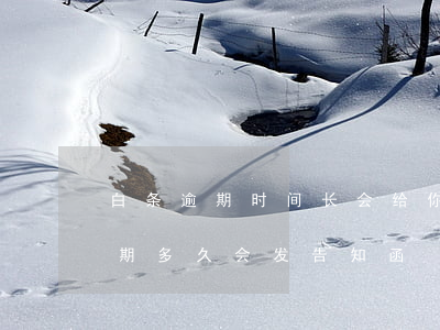白条逾期时间长会给你寄律师函吗-白条逾期多久会发告知函