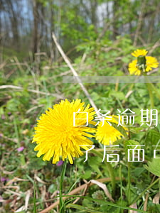 白条逾期能借金条吗(金条白条逾期把逾期还了后面可以按期还吗)