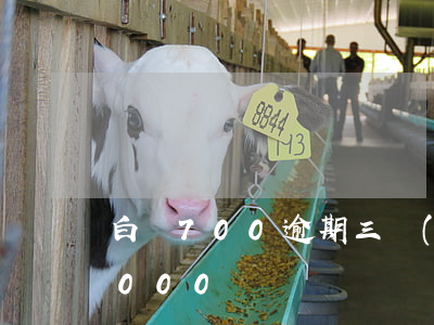 白條700逾期三個(gè)月(白條逾期3000塊)
