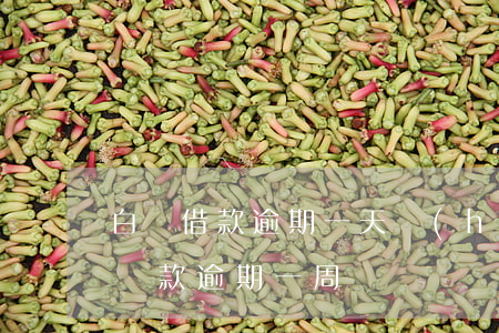 白條借款逾期一天會(huì)怎樣-白條還款逾期一周