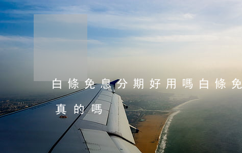 白條免息分期好用嗎(白條免息分期好用嗎是真的嗎)
