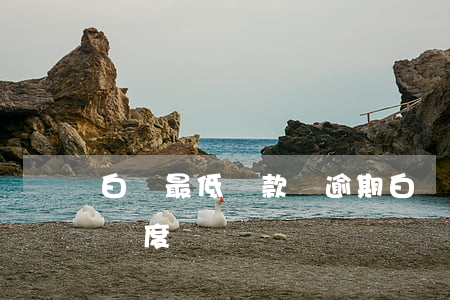 白條最低還款額逾期(白條逾期還清后多久有額度)