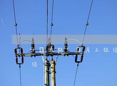 白條逾期3個月上征信(白條逾期3個月上征信)