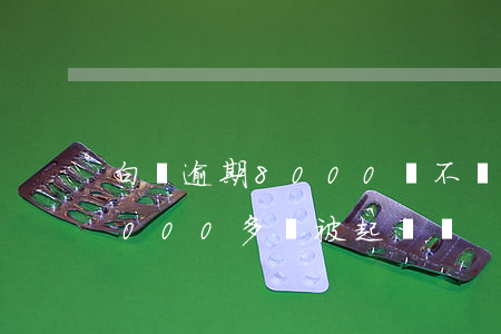 白條逾期8000會不會被起訴(白條逾期2000多會被起訴嗎)