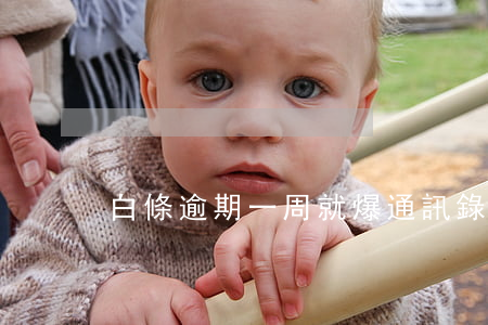 白條逾期一周就爆通訊錄
