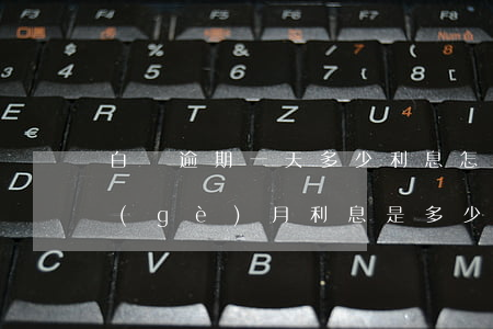 白條逾期一天多少利息怎么算(白條逾期一個(gè)月利息是多少)