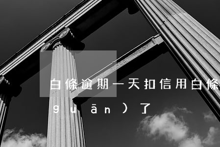 白條逾期一天扣信用 白條逾期一天金條關(guān)了
