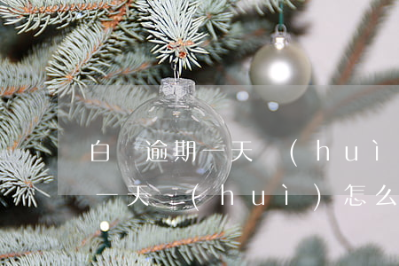 白條逾期一天會(huì)怎么樣(白條逾期一天會(huì)怎么樣)