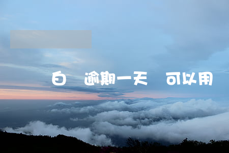 白條逾期一天還可以用嗎（白條逾期三天能用嗎）