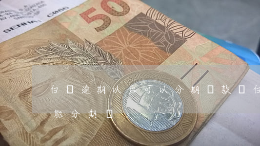 白條逾期以后可以分期還款嗎 白條逾期后還能分期嗎