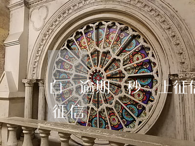 白條逾期兩秒會上征信嗎(白條逾期兩秒會上征信嗎)