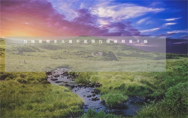 白條逾期多久會不能開 白條逾期會干嘛