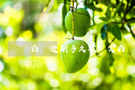 白條逾期多久被鎖定(白條逾期凍結(jié))