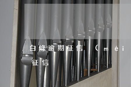 白條逾期征信沒(méi)顯示(白條逾期上征信)