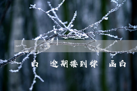 白條逾期接到律師函(白條發(fā)律師函)