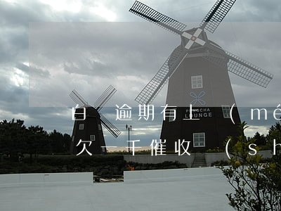 白條逾期有上門(mén)催收的嗎-白條欠一千催收說(shuō)上門(mén)核實(shí)