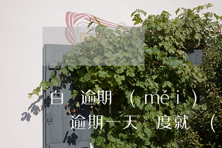 白條逾期沒(méi)動(dòng)靜(白條逾期一天額度就沒(méi)有了)