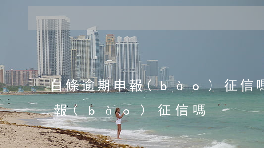 白條逾期申報(bào)征信嗎(白條逾期申報(bào)征信嗎)