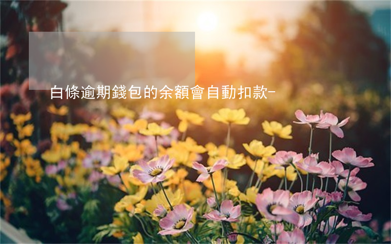 白條逾期錢包的余額會自動扣款-