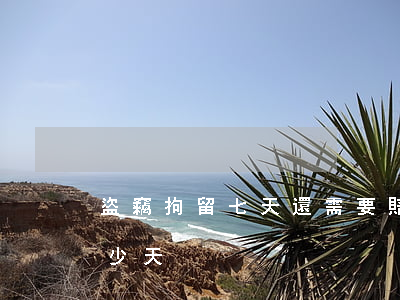 盜竊拘留七天還需要賠償嗎(盜竊需要拘留多少天)