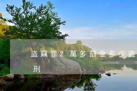 盜竊罪2萬多罰金多少(盜竊2萬以上怎么判刑?)