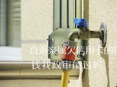 直系亲属欠信用卡的钱-直系亲属欠信用卡钱,我政审能过吗?