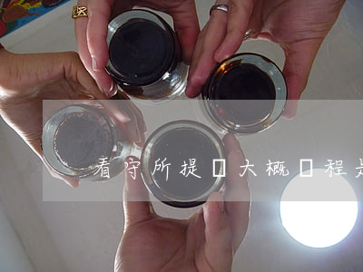 看守所提審大概過程是是什么