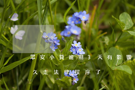 眾安小貸逾期3天有影響嗎（眾安小貸逾期多久走法律程序了）