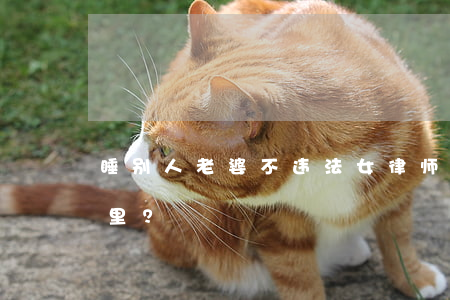 “睡别人老婆不违法”，女律师为博出位底线在哪里？