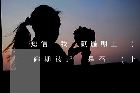 短信說我貸款逾期上報(bào)法院(貸款逾期被起訴是否會(huì)短信告知)