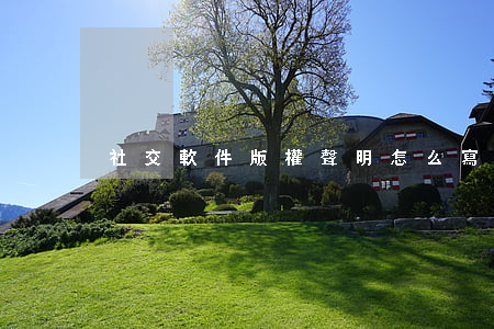 社交軟件版權聲明怎么寫