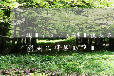 社區(qū)律師援助在哪里找(在哪里可以找到法律援助律師)