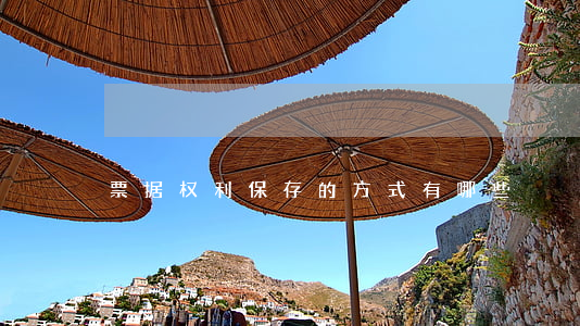 票据权利保存的方式有哪些
