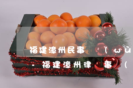 福建漳州民事債務(wù)糾紛律師有哪些-福建漳州律師事務(wù)所排名